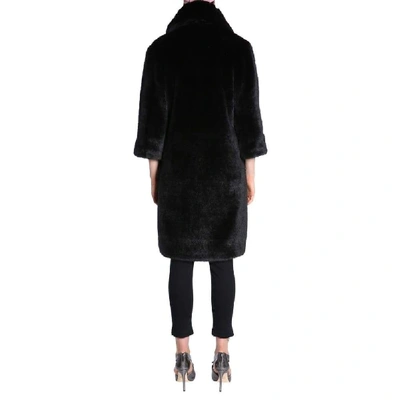 Shop Ainea Women's Black Acrylic Coat