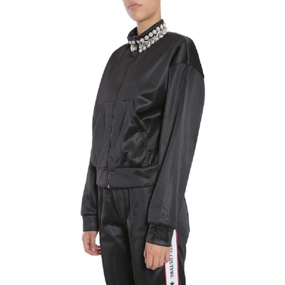 Shop Forte Couture Women's Black Polyester Sweatshirt