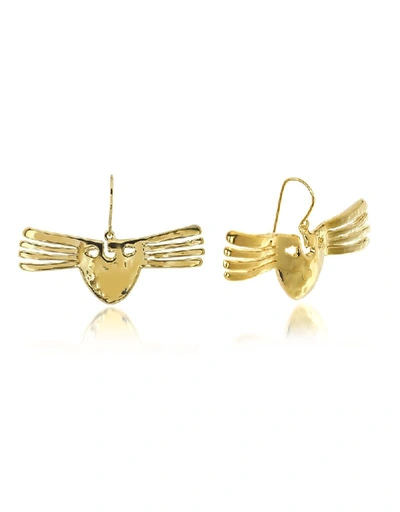 Shop Aurelie Bidermann Women's Gold Steel Earrings