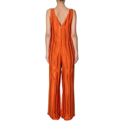 Shop Golden Goose Women's Orange Viscose Jumpsuit