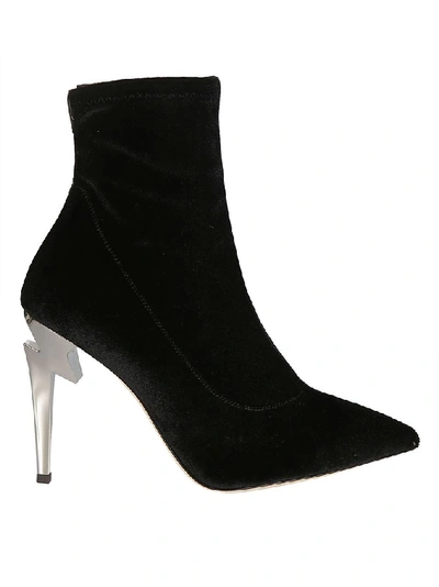 Shop Giuseppe Zanotti Design Women's Black Polyamide Ankle Boots