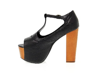 Shop Jeffrey Campbell Women's Black Leather Sandals