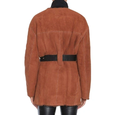 Shop Isabel Marant Women's Brown Leather Trench Coat