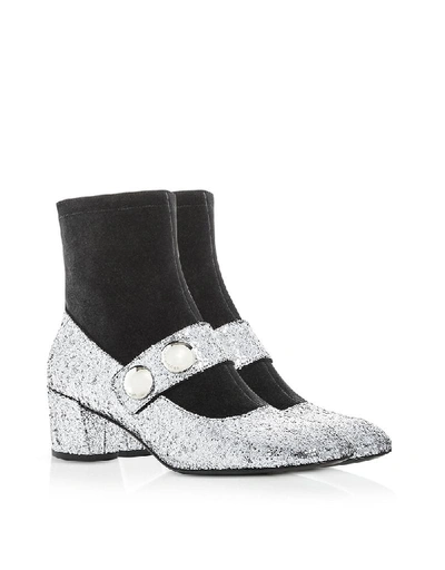 Shop Marc Jacobs Women's Silver Pvc Ankle Boots