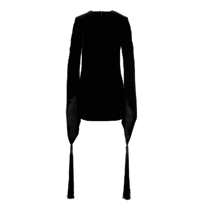 Shop Saint Laurent Women's Black Cotton Dress