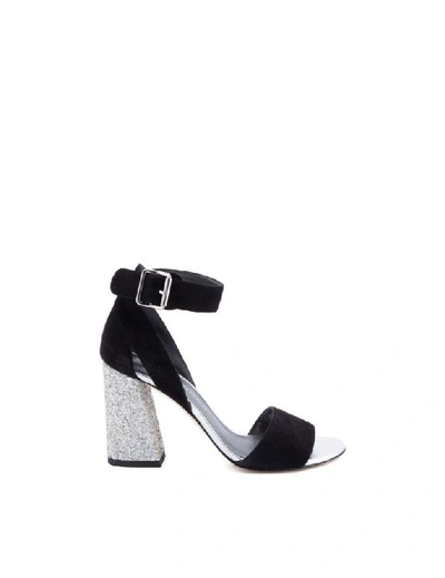 Shop Stuart Weitzman Women's Silver Suede Sandals