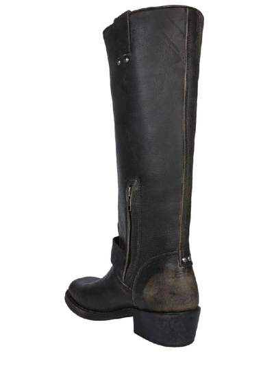 Shop Ash Women's Black Leather Boots