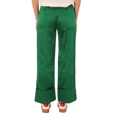Shop Tommy Hilfiger Women's Green Silk Pants
