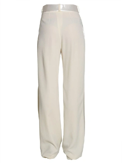 Shop Lanvin Women's White Polyester Pants
