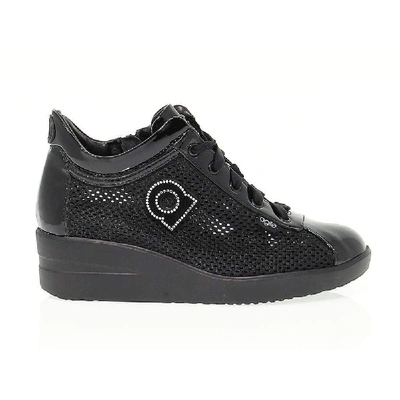Shop Ruco Line Women's Black Fabric Sneakers