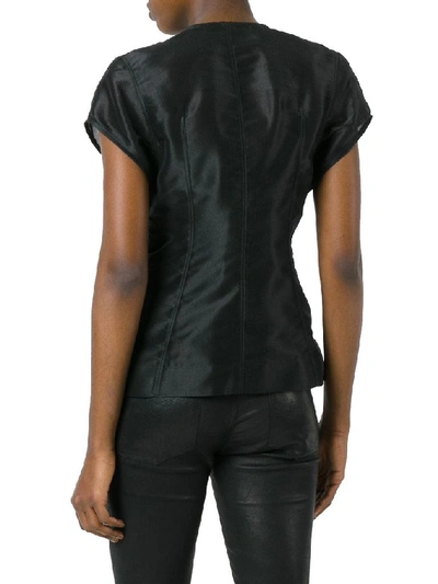 Shop Rick Owens Women's Black Silk Jacket