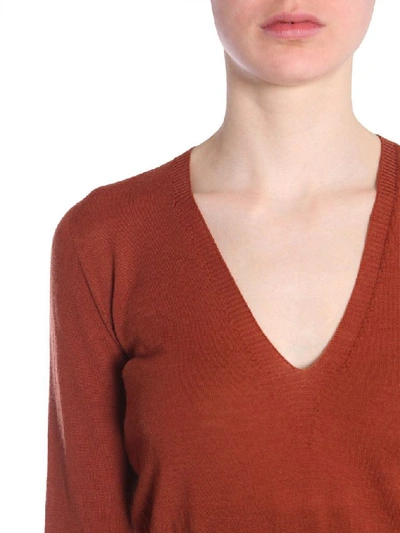 Shop Rick Owens Women's Brown Wool Sweater