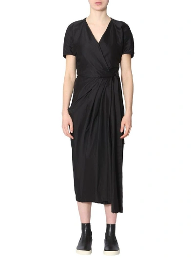 Shop Rick Owens Women's Black Cotton Dress