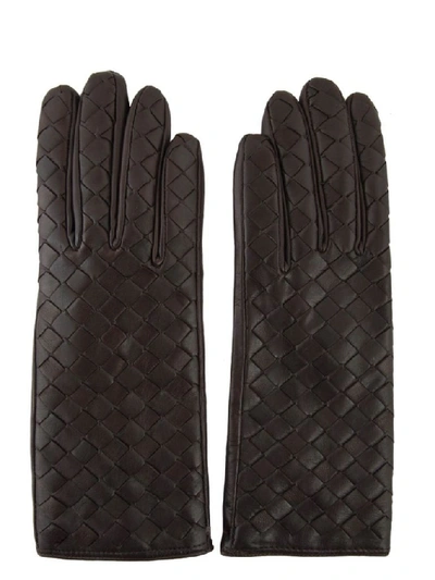 Shop Sermoneta Gloves Women's Brown Leather Gloves