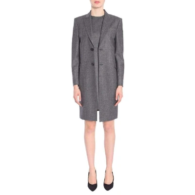 Shop Dsquared2 Women's Grey Wool Coat