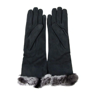 Shop Sermoneta Gloves Women's Grey Cashmere Gloves