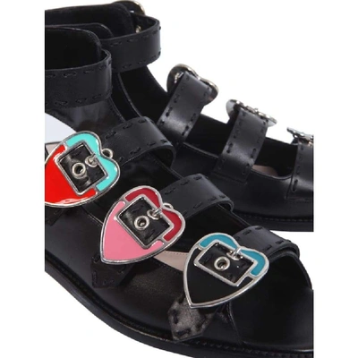 Shop Paula Cademartori Women's Black Leather Sandals