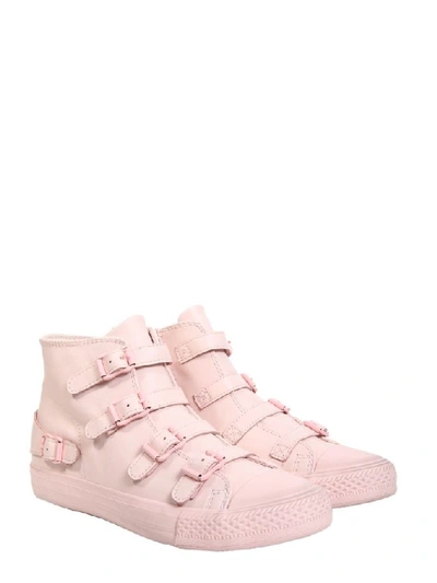 Shop Ash Women's Pink Leather Hi Top Sneakers