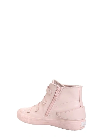 Shop Ash Women's Pink Leather Hi Top Sneakers