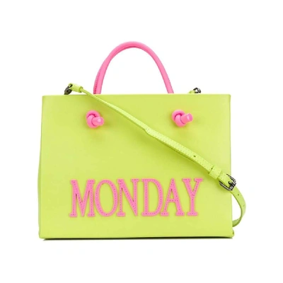 Shop Alberta Ferretti Women's Yellow Leather Handbag
