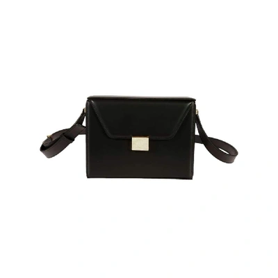 Shop Victoria Beckham Women's Black Leather Shoulder Bag