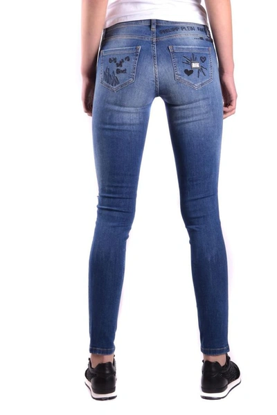 Shop Philipp Plein Women's Blue Denim Jeans