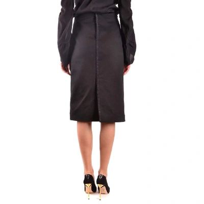 Shop Fendi Women's Black Cotton Skirt