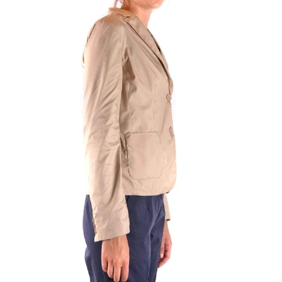 Shop Aspesi Women's Beige Polyester Blazer