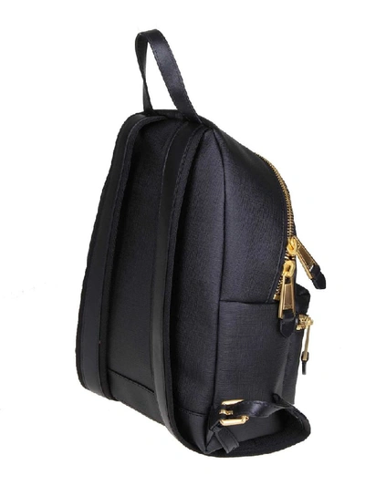 Shop Moschino Women's Black Polyurethane Backpack