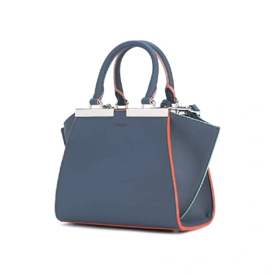 Shop Fendi Women's Blue Leather Handbag