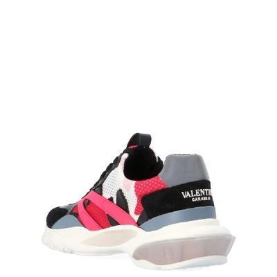 Shop Valentino Women's Multicolor Leather Sneakers