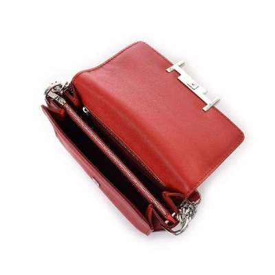 Shop Tod's Women's Red Leather Shoulder Bag