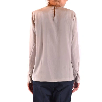 Shop Brunello Cucinelli Women's Beige Silk Shirt