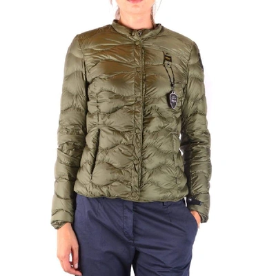 Shop Blauer Women's Green Polyamide Outerwear Jacket