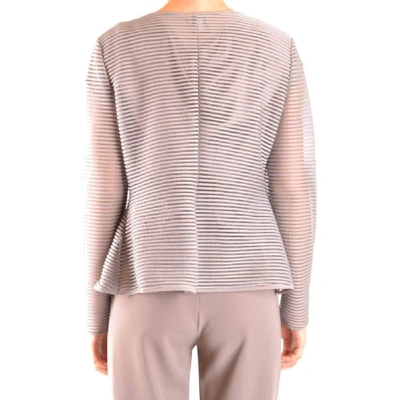 Shop Armani Collezioni Women's Grey Polyamide Jacket