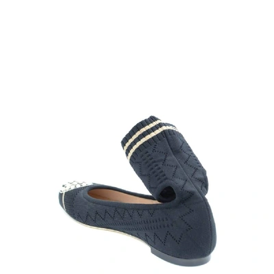 Shop Fendi Women's Black Leather Flats