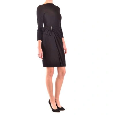 Shop Armani Collezioni Women's Black Viscose Dress