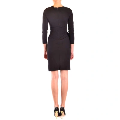 Shop Armani Collezioni Women's Black Viscose Dress