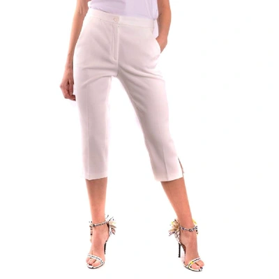 Shop Moschino Women's White Cotton Jeans