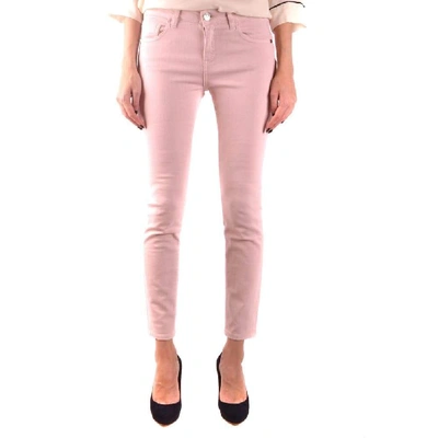 Shop Pinko Women's Pink Cotton Jeans