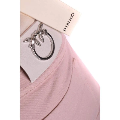 Shop Pinko Women's Pink Cotton Jeans