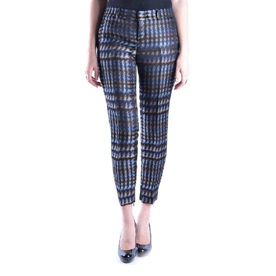 Shop Gucci Women's Blue Silk Pants