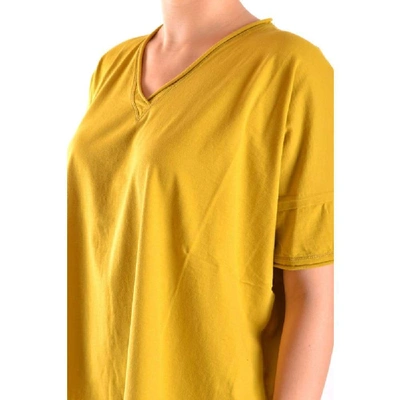 Shop Liviana Conti Women's Yellow Cotton T-shirt