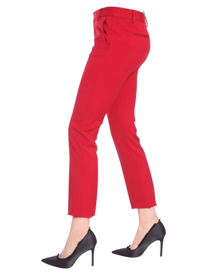 Shop Dsquared2 Women's Red Wool Pants