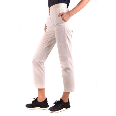 Shop Moncler Women's White Cotton Pants