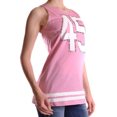 Shop Pinko Women's Pink Cotton Tank Top
