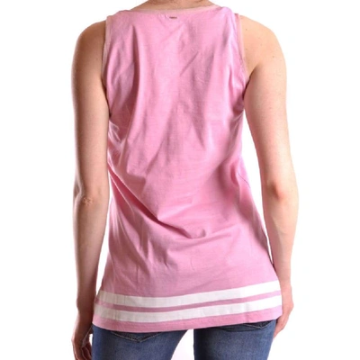 Shop Pinko Women's Pink Cotton Tank Top