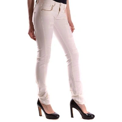 Shop Pinko Women's White Cotton Jeans