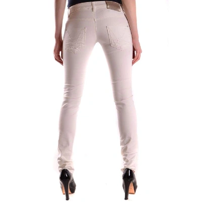 Shop Pinko Women's White Cotton Jeans