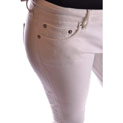 Shop Saint Laurent Women's White Cotton Jeans